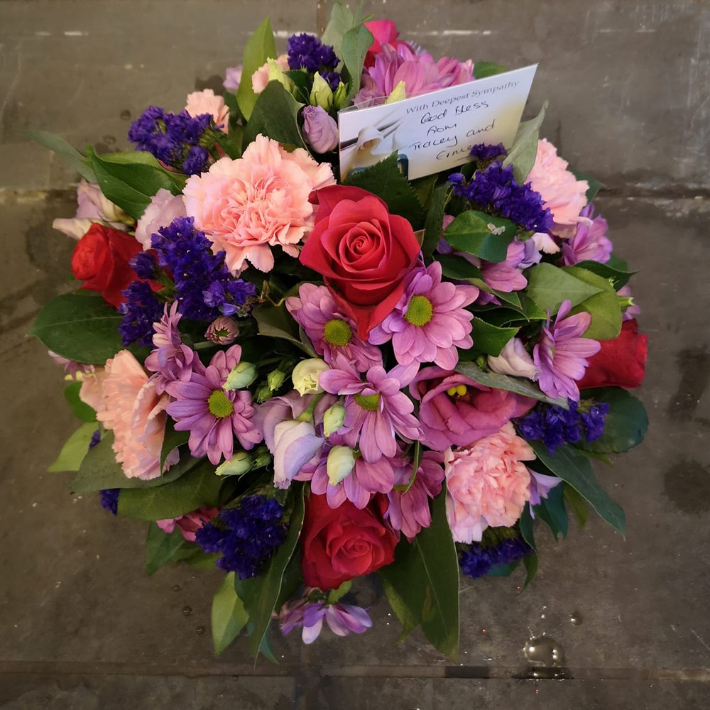 Red, Purple and Pink Posy