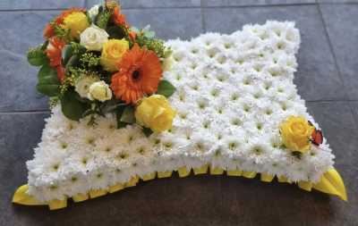 Based pillow - Orange and Yellow - Based pillow orange and yellow spray or colours of your choice.
