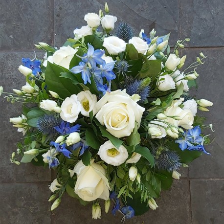 Blue and White Posy